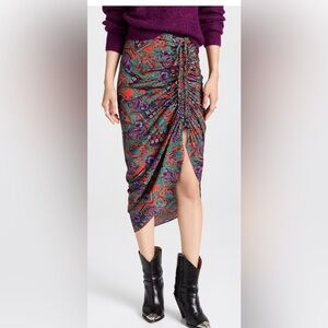 NWT Veronica Beard size 4 silk Ari midi skirt